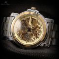 brand new!! KRONEN & SOHNE Steam Engine Skeletor Automatic Mechanical Watch w/ box, papers