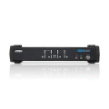 4-Port Usb2.0 Dvi Audio Kvmp Switch W (Us Eu Out) Adp. Aten; Cables Included