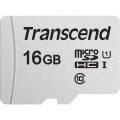 Transcend 300S 16Gb Micro Sd Uhs-I U1 Class 10 Read 95 Mb S Write 45Mb S With Sd Adaptor -Tlc