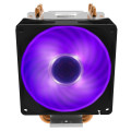 Cooler Master H410 Compact Air Tower With 92Mm Rgb Led Fan And 4 Heat Pipes