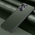 For Samsung Galaxy A23 5G 4G Plain Skin Leather Phone Case(Green)