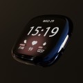 For Fitbit Versa 4 / Sense 2 Electroplating Full Coverage TPU Watch Case(Metal Grey)