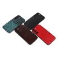 For Samsung Galaxy S23 5G Crocodile Texture Genuine Leather Phone Case(Cyan)