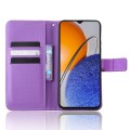 For Huawei nova Y61 Diamond Texture Leather Phone Case(Purple)