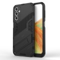 For Samsung Galaxy A24 5G A24 4G Punk Armor 2 in 1 PC TPU Shockproof Phone Case with Invis...(Black)
