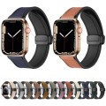 Magnetic Folding Silicone Leather Watch Band For Apple Watch Ultra 49mm&Watch Ultra 2 49mm / Series