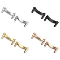 For Xiaomi Mi Band 8 1 Pair Stainless steel Metal Watch Band Connector(Gold)