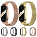 For Xiaomi Mi Band 8 Mijobs Plus Case Milan Magnetic Stainless Steel Watch Band(Gold)