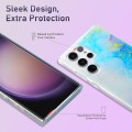 For Samsung Galaxy A34 5G Dual-side IMD Marble Phone Case(Dark Green)