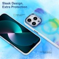 For iPhone 15 Pro MagSafe Magnetic Ink Phone Case(Blue Colorful)