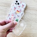 For iPhone 14 Plus Christmas Colored Drawing Pattern High Transparent Soft TPU Phone Case(Elk)