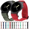 For Google Pixel Watch 2 / Pixel Watch 20mm Wave Braided Nylon Watch Band(Black)