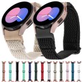 For Samsung Galaxy Watch6/6 Classic/5/5 Pro Wave Braided Nylon Watch Band(Apricot)