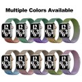 For Apple Watch Series 9 45mm Milan Gradient Loop Magnetic Buckle Watch Band(Gold Violet)