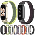 For Xiaomi Mi Band 8 Mijobs GT4 Breathable Nylon Loop Watch Band(Rainbow Light Gold)
