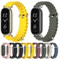 For Xiaomi Mi Band 8 Mijobs GT4 Marine Silicone Breathable Watch Band(Yellow Light Gold)