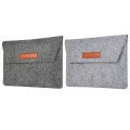 Felt Liner Bag Computer Bag Notebook Protective Cover For 13 inch(Grey)