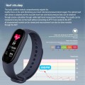 M7 0.96 inch Color Screen Smart Watch,Support Heart Rate Monitoring/Blood Pressure Monitoring(Dark B