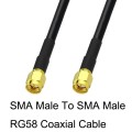 SMA Male To SMA Male RG58 Coaxial Adapter Cable, Cable Length:1m