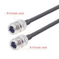 N Female To N Female RG58 Coaxial Adapter Cable, Cable Length:0.5m