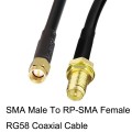 SMA Male To RP-SMA Female RG58 Coaxial Adapter Cable, Cable Length:0.5m