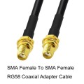 SMA Female To SMA Female RG58 Coaxial Adapter Cable, Cable Length:0.5m