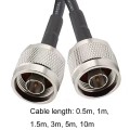 N Male To N Male RG58 Coaxial Adapter Cable, Cable Length:0.5m
