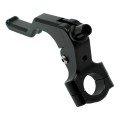 ATV Clutch Hand Brakes CNC Aluminum Alloy 22mm Handle Holder Universal Handbrake(Black)