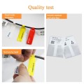 QR-285A Printer Thermal Sticker Paper Cable Label Paper 100 Sheet T Type 38 x 25 + 35 (Yellow)