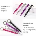 Outdoor Anti-Wolf Supplies Equipment Pen Stick With Key Ring(Purple)