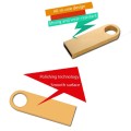 SE9 USB 2.0 Car Metal U Disk High-Speed Transmission U Disk, Capacity: 8GB (Golden)