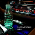 1 Pair 68mm LED Smart Light-Emitting Coaster Light Car Cup Slot Atmosphere Light(Beverage)