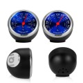 2 PCS Mini Car Dashboard Thermometer Hygrometer Mechanical Decoration(Blue Humidity)