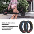 10 x 2.5-7 Inch Colorful Flick Off-Road Honeycomb Tires For Xiaomi Scooter 4 / 4 Pro(Tricolor)