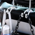Stainless Steel Pearl Multifunctional Car Seat Back Hook(Fish Pearl)