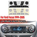 For 1999-2005 Ford Focus Air Conditioning Button Switch Repair Sticker(Silver)