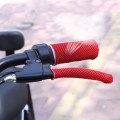 Summer Ice Silk Sweat-absorbent Breathable Electric Vehicle Grips, Color: Red