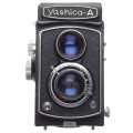Yashica-A TLR 120 film camera Copal shutter Yashimar 1:3.5 f=80mm clean lens - Yashica