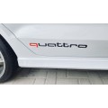 Audi Quattro 2-Piece Sticker Kit (Black)