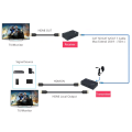 60m 4K HDMI Extender over CAT5E/CAT6 - up to 60 meters via a Network Cable - 3840 x 2160 @ 60Hz -...