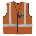 Reflective Jacket with Zip and ID Pouch - Various Colours Orange S