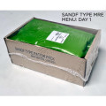 SANDF Type Complete 24 Hour MRE Ration Pack Meal - Day 1 Beef Curry, Veg & Chicken Pasta,Veg