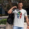 TON "SA Flag Spartan" Unisex Premium T-Shirt - White S
