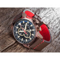 DETOMASO® Men's Bottone Borwn Ionized Swiss Chronograph Watch  W. BOX, PAPERS, FULLY LOADED!!