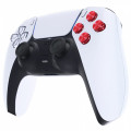 PS5 Dualsense Controller Metal ABXY Bullet Buttons RED