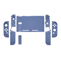 NS Switch Console Full Shell Clear Deep Ocean Blue