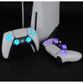 PS5 Dualsense Controller DTF LED Light Mod Kit Clear Buttons