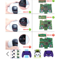 Ps5 Dualsense Controller 4x Back Button Mod Kit Rise4 Rubberized Nova Pink