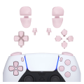 PS5 Dualsense Controller Full Button Set Matte UV Cherry Blossom for BDM-030