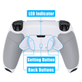 Ps5 Dualsense Controller 4x Back Button Mod Kit Rise4 Rubberized White for BDM-030/040